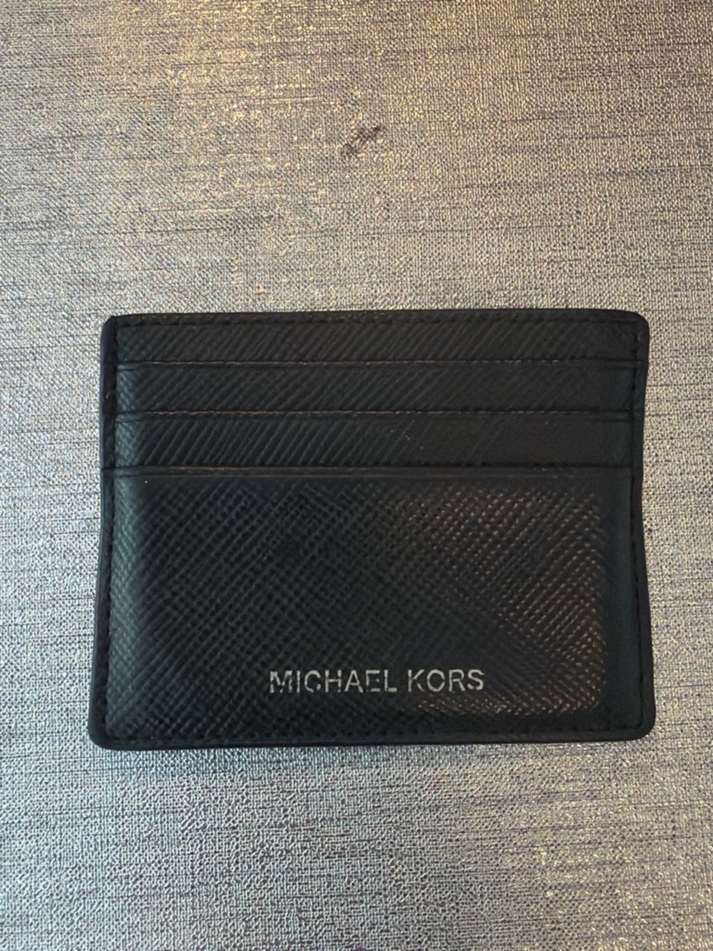 Michael Kors Black Leather Slim Card Holder